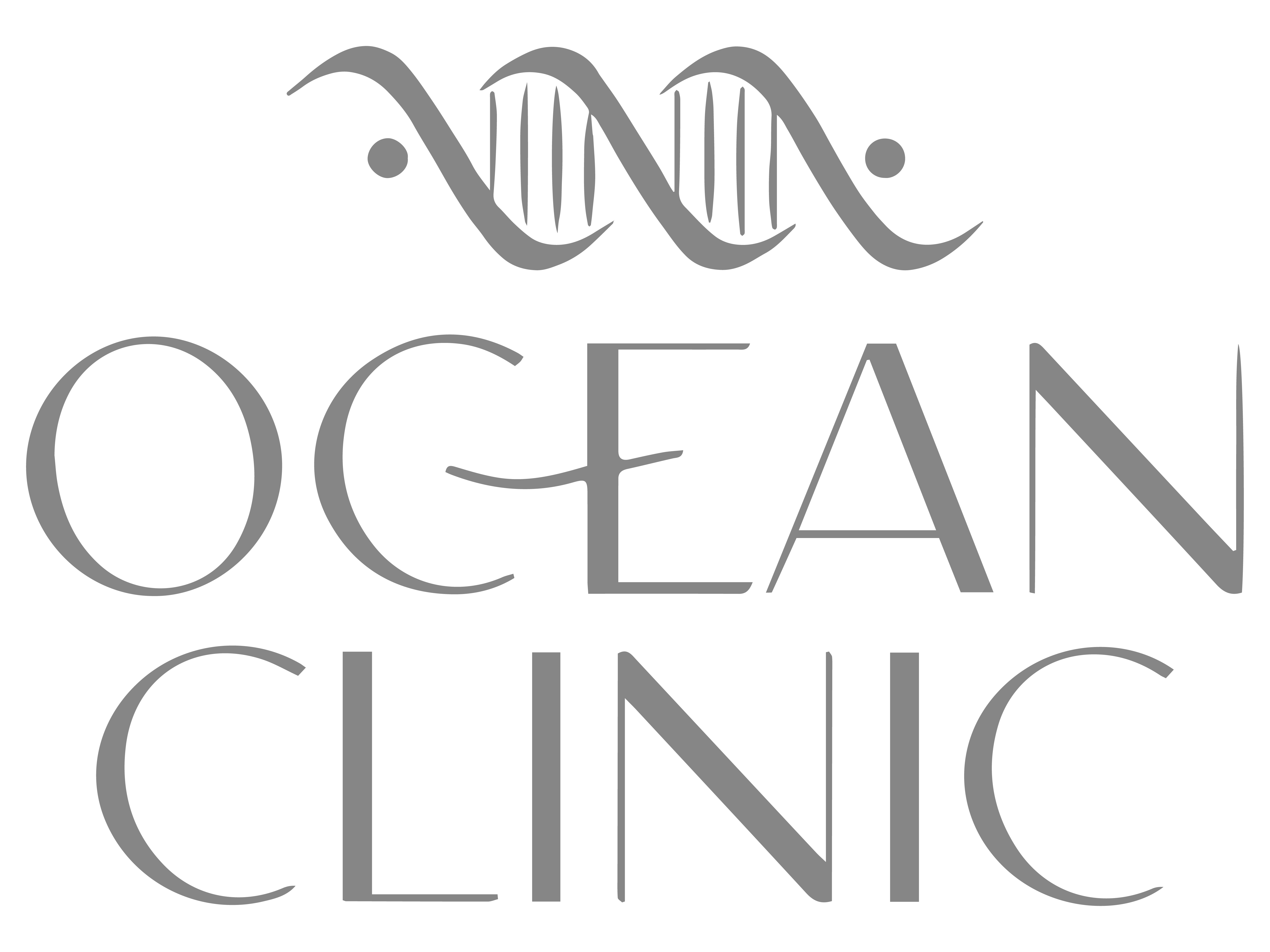 Ocean clinic white icon